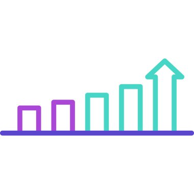 çubuk çizelgesi vektör illüstrasyonu