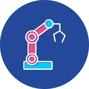 Robotik kol simge vektör çizim