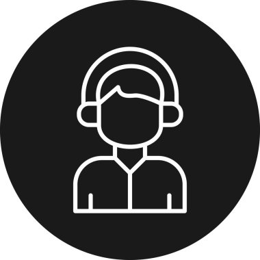 Modern insan simgesinin vektör illüstrasyonu