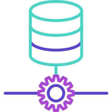 veri depolama simgesi vektör illüstrasyonu