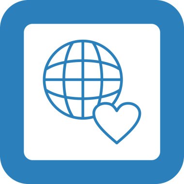 kalp vektör simgesi modern basit tasarım