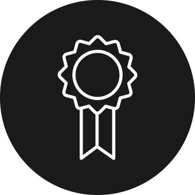 Ödül simgesi soyut arkaplanda izole edildi