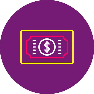 vektör dolar simgesi, vektör illüstrasyonu