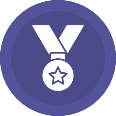 Madalya. Web simgesi basit illüstrasyon