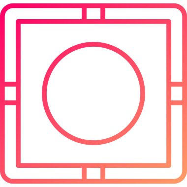 Kamera simgesinin vektör illüstrasyonu