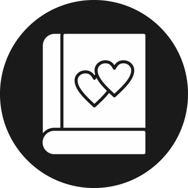 kitap web simgesi, basit vektör illüstrasyonu