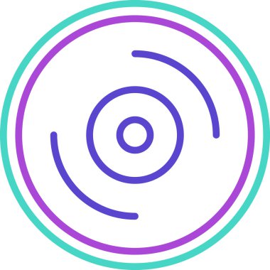 Modern bir simgenin vektör illüstrasyonu