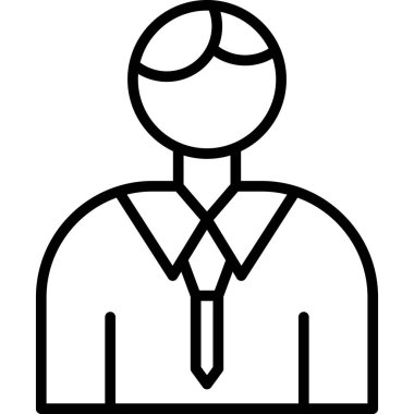 İş adamı avatar vektör illüstrasyonu