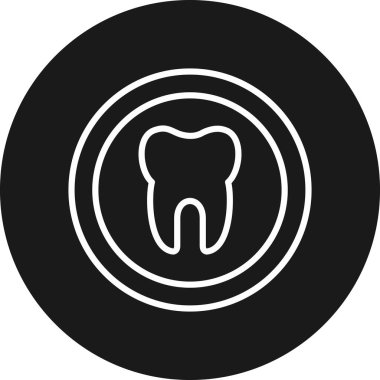 diş simgesi vektör illüstrasyonu