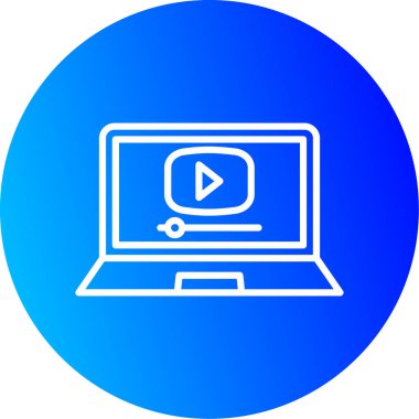 Vektör TV simgesi illüstrasyonu