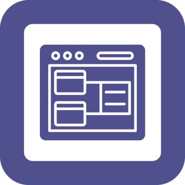 web sitesi web simgesi basit tasarımı