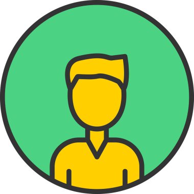 kullanıcı avatar simgesi, vektör illüstrasyonu