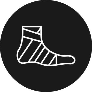 çorap simgesi vektör illüstrasyonu