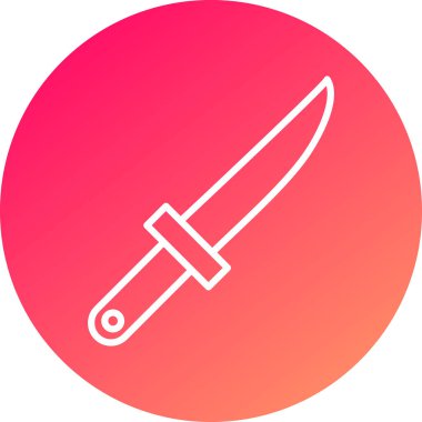 bıçak simgesi modada izole edilmiş arkaplan