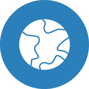 toprak küre simgesi, vektör illüstrasyonu