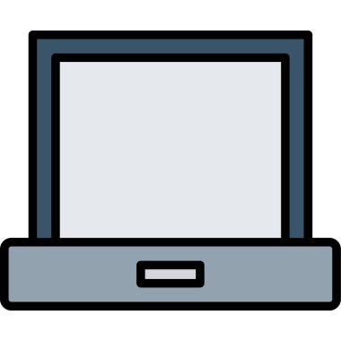 dizüstü bilgisayar simgesi. dizüstü bilgisayar vektör simgeleri düz izole edilmiş renk