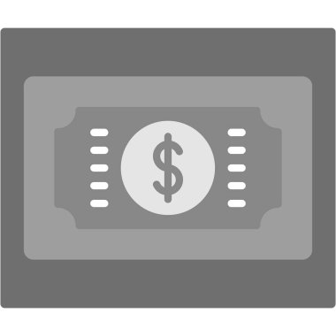 Dolar gagası ikon vektör çizimi tasarımı