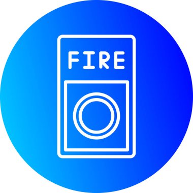 ateş vektörü simgesi modern çizgi çizimi