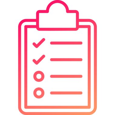 kontrol listesi simgesi, vektör tasarımı