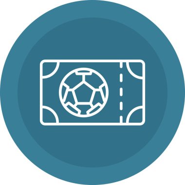 futbol topu ikonu vektör illüstrasyonu