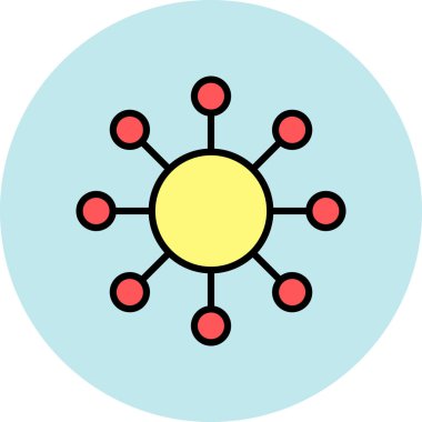 ağ simgesi, vektör illüstrasyonu