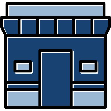 inşaat inşaat ikonu - ana hatları biçiminde