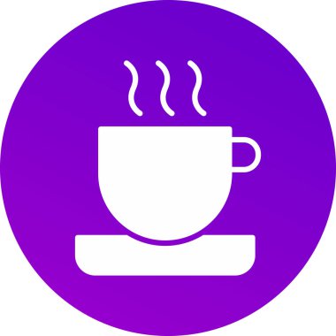 Bardak. Web simgesi basit illüstrasyon