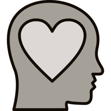 beyin kalp zihin simgesi