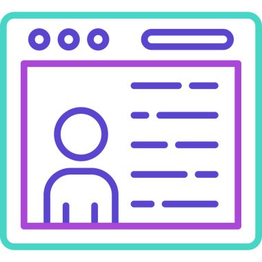 Belgesi olan bir adamın vektör illüstrasyonu