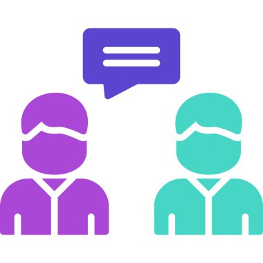 Konuşma baloncukları. Basit illüstrasyon