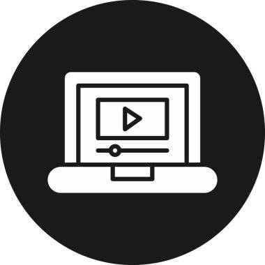 vektör lcd simgesi illüstrasyonu