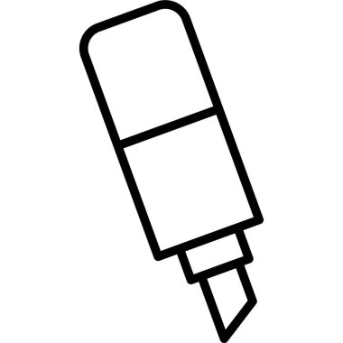 Kalem. Web simgesi basit illüstrasyon