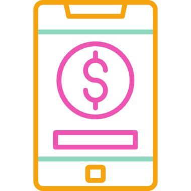 cep telefonu ikonu vektör illüstrasyonu