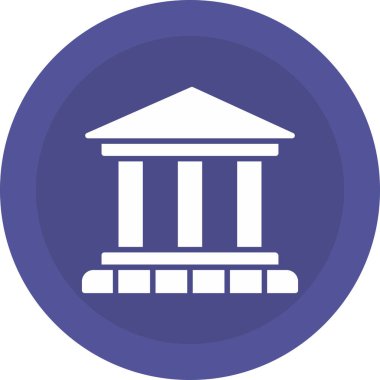 Bina. Web simgesi basit illüstrasyon