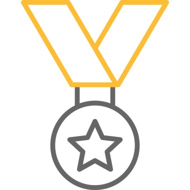 Madalya ödülü vektör simgesi