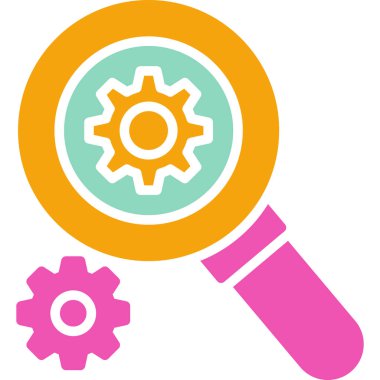 Ara. Web simgesi basit illüstrasyon