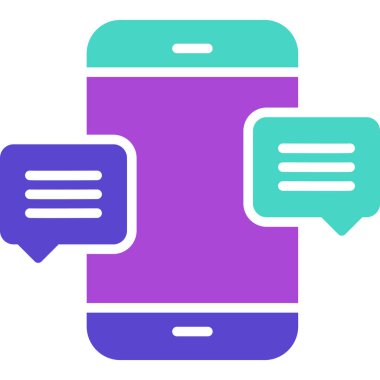 Konuş. Web simgesi basit tasarım