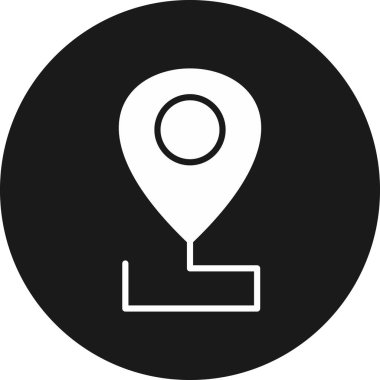 konum pin konum simgesi ana hat biçiminde