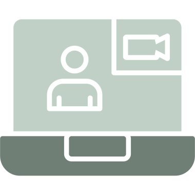 Bilgisayar. Web simgesi basit illüstrasyon