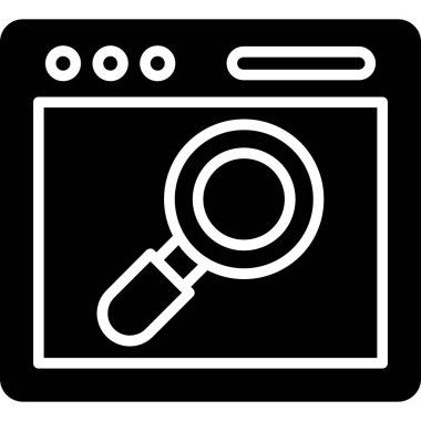 Kolayca değiştirebilen ya da düzenleyebilen web arama vektörü simgesi