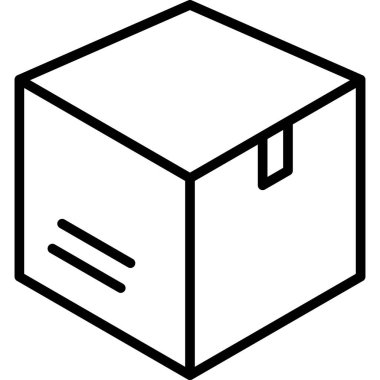 kutu gönderme simgesi ana hatları biçiminde