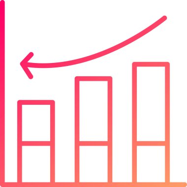 Oklu bir grafiğin vektör çizimi