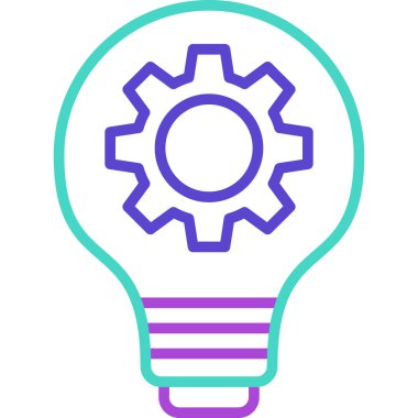 Ampul. Web simgesi basit illüstrasyon