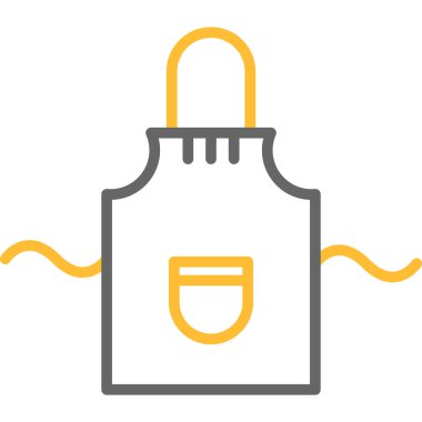 Mutfak gereçleri ince çizgi vektör simgesi