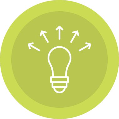 ampul simgesi vektör illüstrasyonu