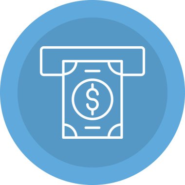 Dolar simgesi. vektör illüstrasyonu