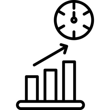 Büyüme grafiği simgesi, özet biçimi