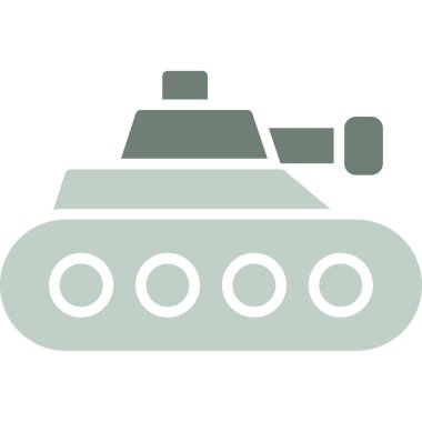 askeri tank simgesi vektör illüstrasyon