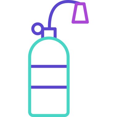 Yangın söndürücüyü simge vektör çizim