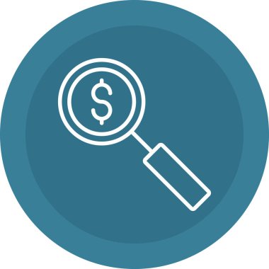 İş ve finans simgesinin vektör illüstrasyonu